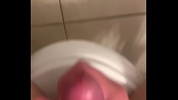 Big load teasing the tip of my dick