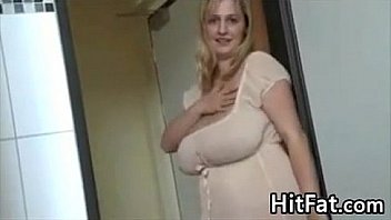 Busty Blonde With Milk Filled Breasts