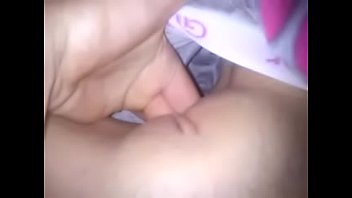 Young girl fingering herself