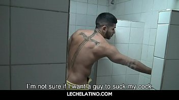 Latin hunks sucking uncut dicks and gay sex in shower-LECHELATINO.COM