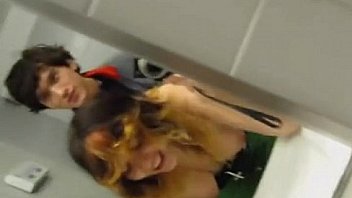Spanish Teen fuck boyfriend in public bathroom - from Webcamks.com -