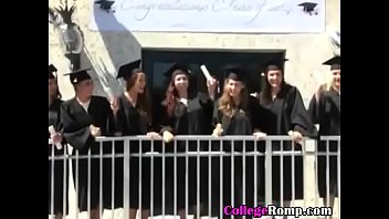 Blonde College Grad Sucking Dick At Ceremony Outdoors POV