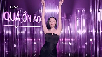 Hot Vietnamese singer advertising a shampoo brand