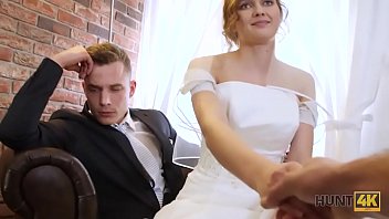 HUNT4K. Rich man pays well to fuck hot young babe on her wedding day