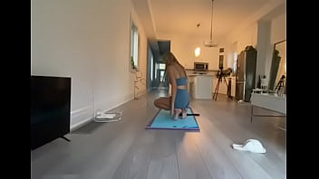Homemade yoga lesson