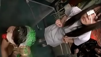 JAPANESE NURSE VOMIT ON SLAVE GIRL