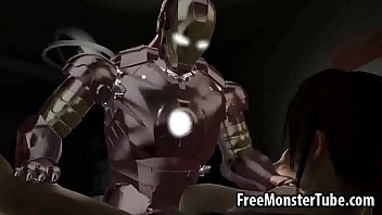 Foxy 3D brunette getting fucked hard by Iron Man1-high 2