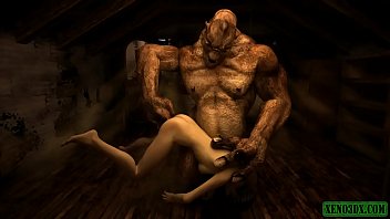 Huge Nasty Ogre. 3D Monster porn