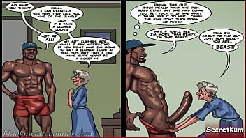 Art Class season #2 ep #1 - Sexy old woman show muscular black man that she can handle the Dick.