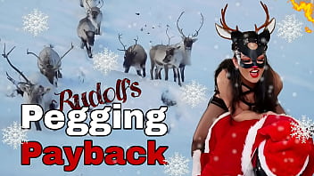 Rudolph Pegs Santa Pegging Payback Femdom Training Zero Cosplay Costume Xmas Bondage BDSM