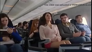 Mariya Shumakova Flashing tits in Plane- Free HD video @ 