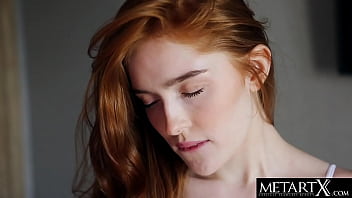 Hot redhead goes face down ass up and rides her fingers to orgasm