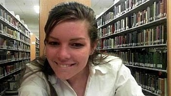 Teen masturbates and squirts in library - slutycams.net