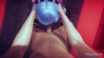 Re Zero Hentai - Rem Blowjob with Point Of View