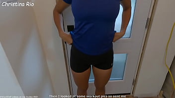 Petite gym girl needs her post-workout fuck (Latina gringo interracial) - Christina Rio