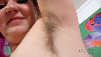 Super cute and horny hairy babe Bratty Wolfie plays with her pussy making herself cum - Hairy Solo