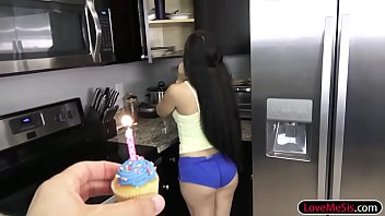 Bday girl Annika Eve fucked by stepbro