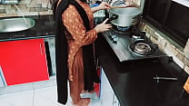 Indian Maid Cooking In Kitchen And Fucked By Her Owner With Dirty Talk