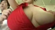 Giant asian tits fondled in metro