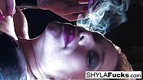 Shyla Stylez loves to puff just for you