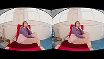 Busty Yanks blonde honey Verronica brings her big pink vibrator and sinks it deep into her twat while her clit gets some serious attention in this hot 3D VR video