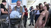 French babe Nikita Bellucci is rough banged by big cock Astral Dust in public laundromat under control of mistress Princess Donna Dolore